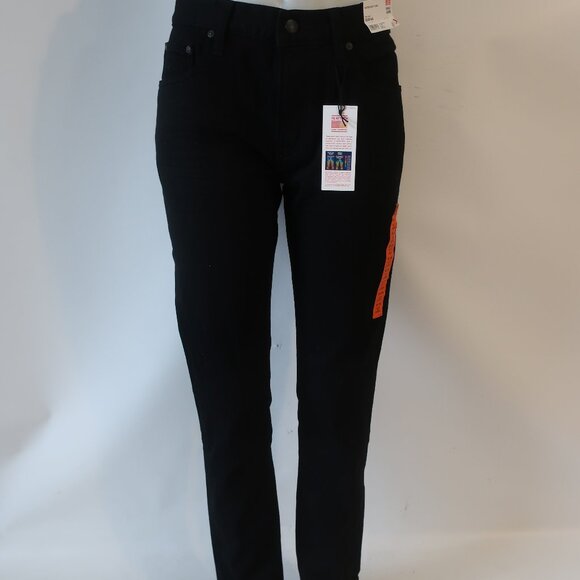 NWT Mens Uniqlo Heattech Slim Fit Black Jeans 32 x 34 - Picture 1 of 10